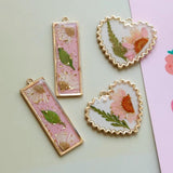Summer Pink Flower Earrings DIY Accessories