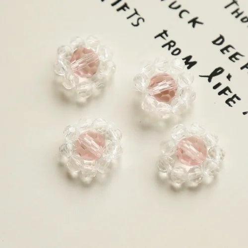 Retro Crystal Studs Flower DIY Jewelry Earrings Accessories