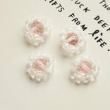 Retro Crystal Studs Flower DIY Jewelry Earrings Accessories