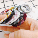 DIY Fabric Lattice Geometric Earrings Accessories