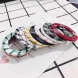 DIY Fabric Lattice Geometric Earrings Accessories