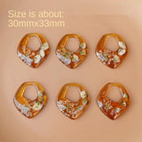 Japanese Dried Flowers UV-Sealed Patch Pendant DIY Earrings Necklace Materials