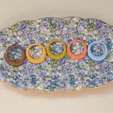 Retro Edge Circle Children Earring Resin DIY Jewelry Materials