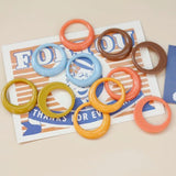 Retro Edge Circle Children Earring Resin DIY Jewelry Materials