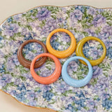 Retro Edge Circle Children Earring Resin DIY Jewelry Materials