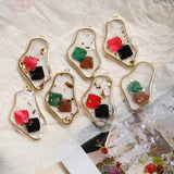 Mother-of-Pearl Enclosure Earrings DIY Jewelry Materials
