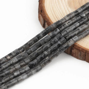 Labradorite Stone Cylinder Beads for Jewelry Making DIY