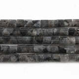 Labradorite Stone Cylinder Beads for Jewelry Making DIY