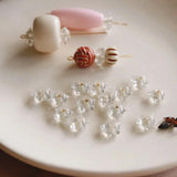 Transparent Abacus Beads Retro Earrings DIY Accessories