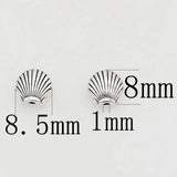 50pcs Bohemia Style Antique Silver Shell Beads for DIY Jewelry Making