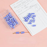 40g Retro Irregular Stripe Tube Glass Beads for DIY Earrings Jewelry