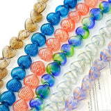 Japanese Striped Love Glass Beads DIY Necklace Earrings Material