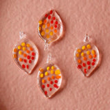 Hand-painted Glass Gradient Pendant Japanese Earring DIY Accessory
