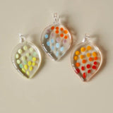 Hand-painted Glass Gradient Pendant Japanese Earring DIY Accessory