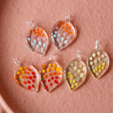 Hand-painted Glass Gradient Pendant Japanese Earring DIY Accessory