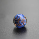 10pcs 10mm 12mm Lampwork Glass Beads Beige Round Sand Shinning DIY Jewelry