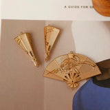 Chinese Openable Fan Pendant Earring Accessory Material