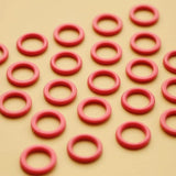 Red Acrylic Resin Circle Earrings DIY Jewelry