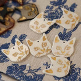 Japanese Spirit Cat DIY Hand Earring Hairpin Material