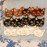 Japanese Spirit Cat DIY Hand Earring Hairpin Material