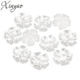 20pcs/lot 35mm Flower Style Flat Back Pearls Beads for DIY Charms