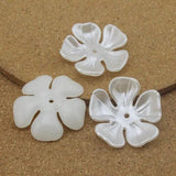 20pcs/lot 35mm Flower Style Flat Back Pearls Beads for DIY Charms