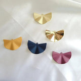 Irregular Fan Pendant DIY Ear Accessories Material