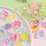 Hand-painted Bow Flower Drip Oil Acrylic Phone Chain DIY Beads