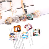 Minimalist DIY Acetate Buttons Earrings Necklace Pendant Jewelry 10pcs