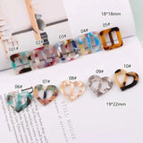 Minimalist DIY Acetate Buttons Earrings Necklace Pendant Jewelry 10pcs