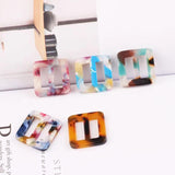 Minimalist DIY Acetate Buttons Earrings Necklace Pendant Jewelry 10pcs