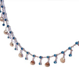 Plated Brass Crystal Shell Chains for DIY Jewelry Making