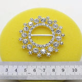 5pc/batch 42mm Crystal Rhinestone Button for Clothing Decoration
