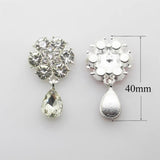25mm Crystal Snowflake Buckle Rhinestone Wedding Decoration