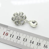 25mm Crystal Snowflake Buckle Rhinestone Wedding Decoration