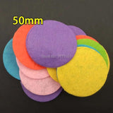 100pcs 5.0CM Felt Circles Eco-friendly Round Felt Fabric Pads Accessory