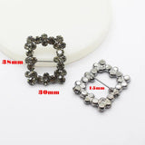 2-pc Czech Rhinestone Button Set for Jewelry and Clothing