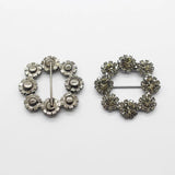 2-pc Czech Rhinestone Button Set for Jewelry and Clothing