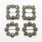 2-pc Czech Rhinestone Button Set for Jewelry and Clothing