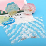 5 Pcs Wave Stickers Epoxy Resin UV Glue Diy Accessories
