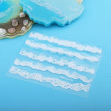 5 Pcs Wave Stickers Epoxy Resin UV Glue Diy Accessories