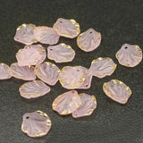 100 PCS Acrylic Petals Pendant Charms For Earrings Hairwear Jewelry Making