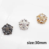 Set of 3 30mm Love Buttons for Clothing Accessories - Decorative Coat Buttons