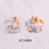 5 PCS 26mm Acrylic Flowers DIY Jewelry Accessories