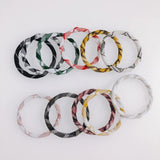 DIY Fabric Lattice Ring Geometric Earrings Accessories