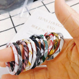 DIY Fabric Lattice Ring Geometric Earrings Accessories