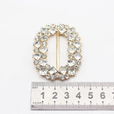 Rectangular Slider Acrylic Button Crystal Decoration for Wedding Curtain