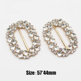 Rectangular Slider Acrylic Button Crystal Decoration for Wedding Curtain