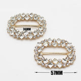 Rectangular Slider Acrylic Button Crystal Decoration for Wedding Curtain