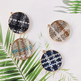 Alloy Round Pendant Necklace Charms DIY Material Jewelry Earring Accessories